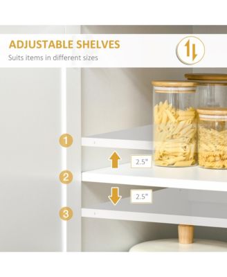 Kitchen Storage Cabinet with Shelves and Drawers for Organized Home Kitchen Space
