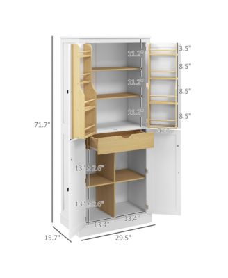 Spacious Kitchen Storage Cabinet with Adjustable Shelves and Durable Design