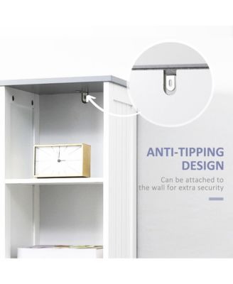 Space Saving Bathroom Storage Cabinet with Strong Design for Towels and Essentials