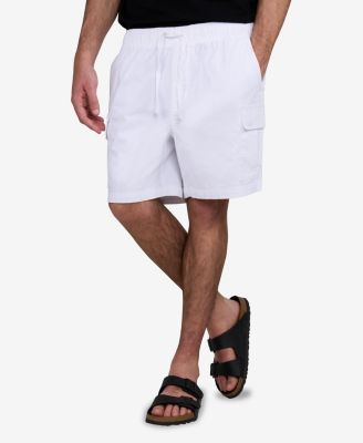 Men's 6 Inches Elastic Pull On Waistband Twill Cargo Shorts