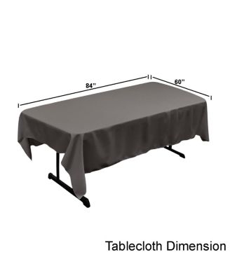Wrinkle-Resistant Rectangular Tablecloth – Durable Polyester Poplin for Indoor & Outdoor Entertaining