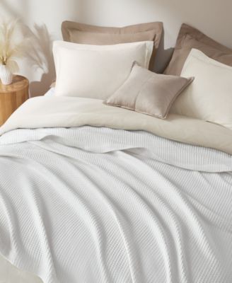 Madison Park Waffle Weave Cotton Blanket, King