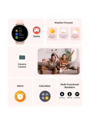  Smart Watch, HD Smartwatch For Men Women (Answer/Make Calls), Fitness Watch With 100+ Sport Modes, IP68 Waterproof/Heart Rate/Sleep Monitor, Activity Trackers For IOS/Android