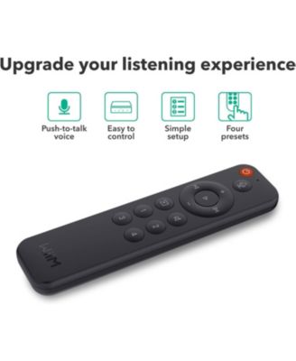 Voice Remote for WiiM Mini and Pro Audio Streamer, Push-to-Talk, 4 Music Preset Buttons