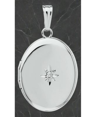 Sterling Silver 14mm Polished Locket for Women