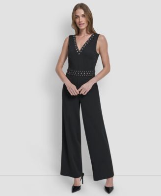 Women's Sleeveless Studded Jumpsuit