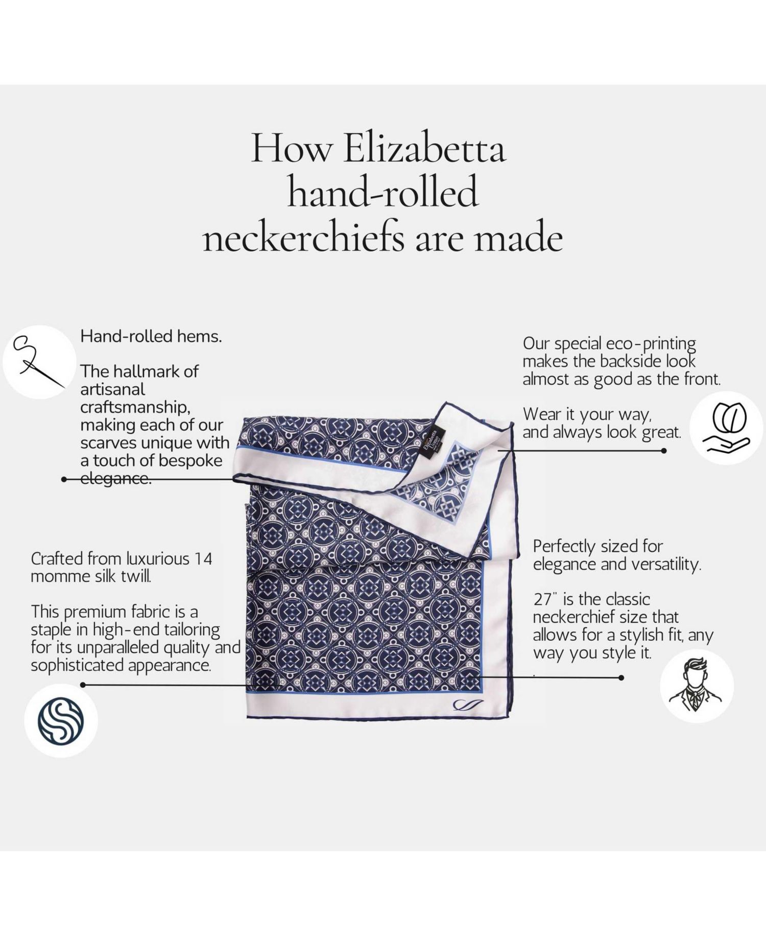 Men's Marcello - Silk Neckerchief for Men