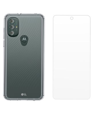 Protection Pack Tough Case and Glass Screen Protector for Motorola Moto G Power (2022)