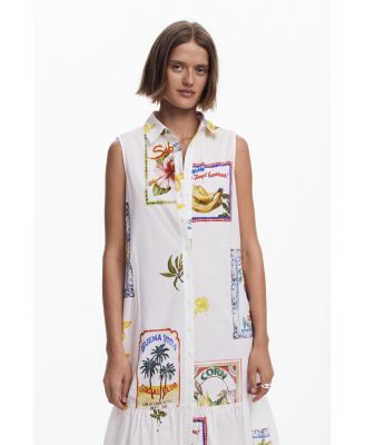 Women's Shirt dress postcards