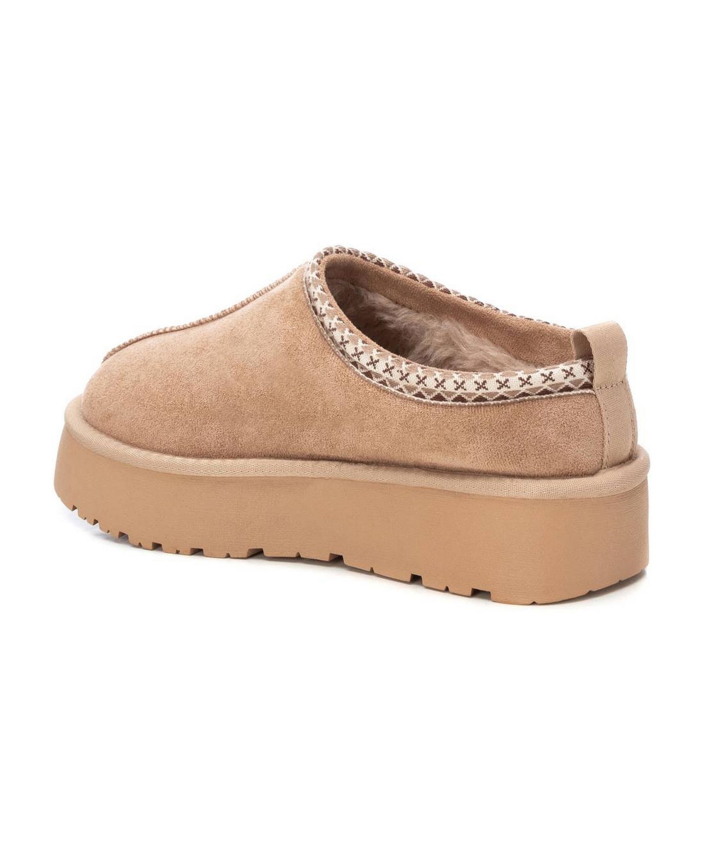 Женские тапочки XTI Suede Slippers, цвет: Бежевый — фото 3