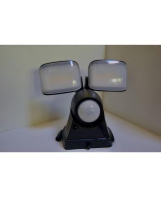 SOLAR MOTION ACTIVATED 600 LUMENS SECURITY FLOOD LIGHT - BLACK