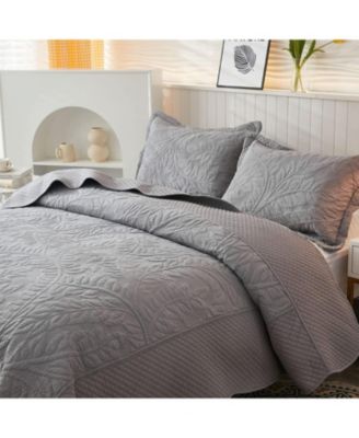 100% Cotton Oversized Bedspread Quilt Set - King