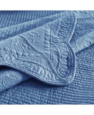 3 PCS 100% Cotton Oversized Bedspread Set Lightweight Quilt Set TG - King