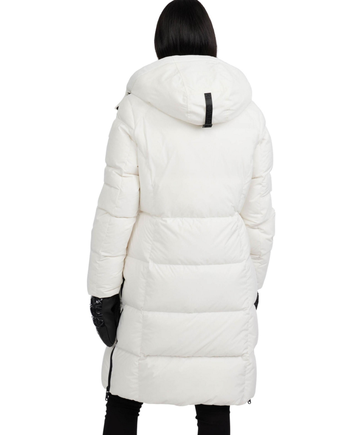 Pajar Zaniah Long Channel Quilted Puffer In White