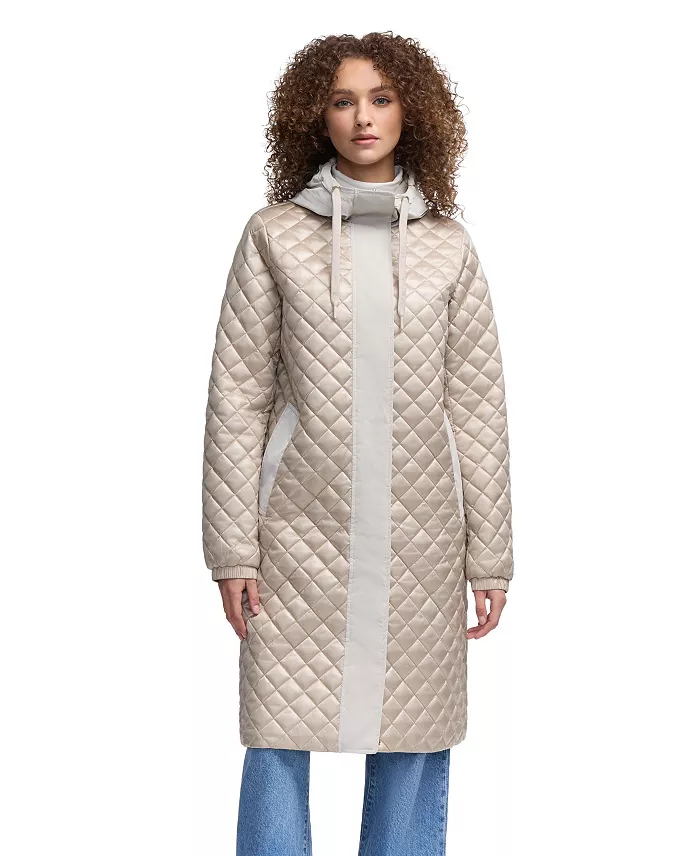 Women’s Peridot Diamond Quilted Longline Shacket