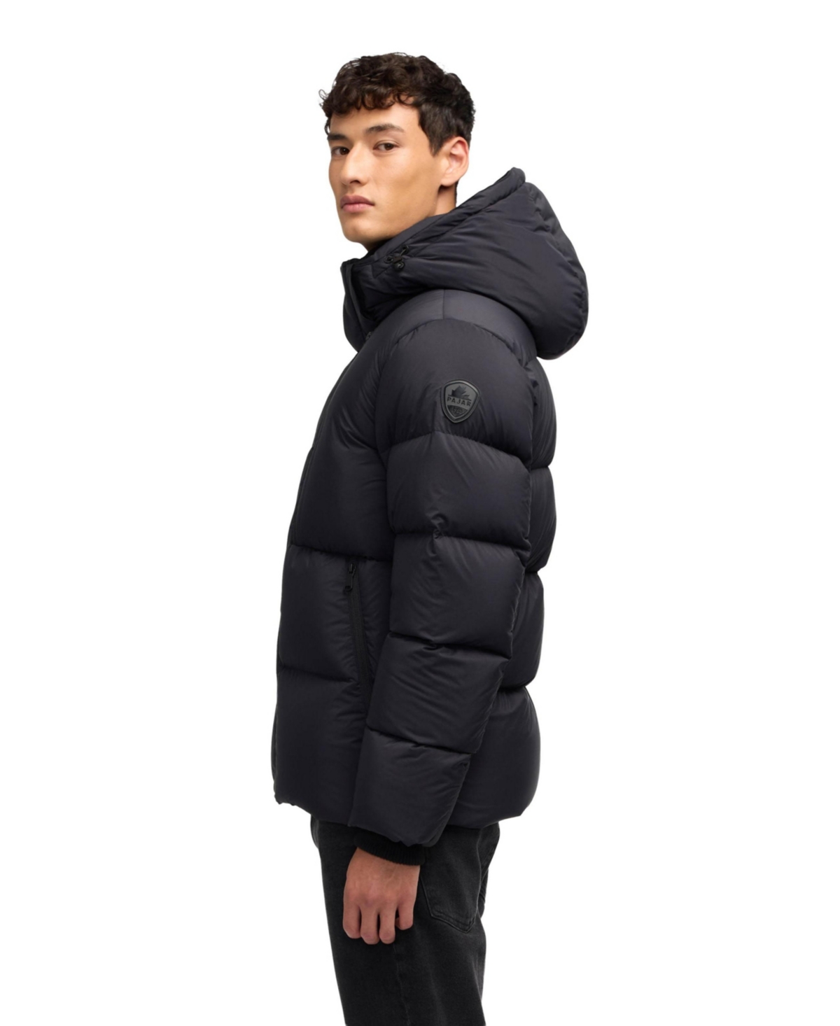 Pajar Jericho Channel Quilted Puffer Jacket In Black