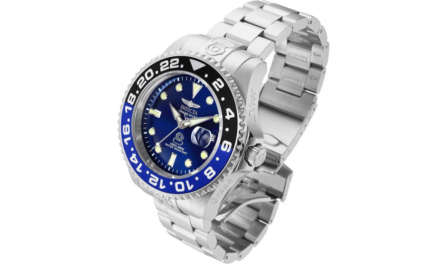 Мужские часы Invicta 21865 Pro Diver Automatic 3 Hand Blue Dial — фото 3
