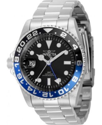 Men's 43962 Pro Diver Quartz 3 Hand Black Dial Watch