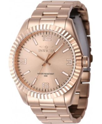 Men's 47462 Specialty Quartz 3 Hand Rose Gold Dial Watch