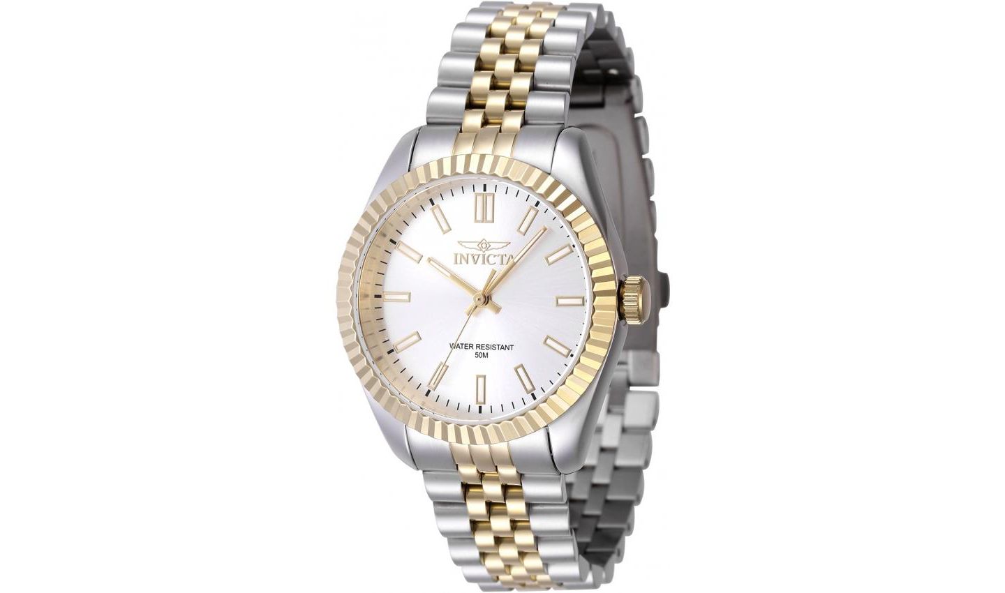 Женские часы Invicta 47500 Specialty Quartz 3 Hand Silver Dial Watch — фото 3
