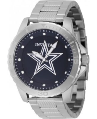 Men's 48083 NFL Dallas Cowboys Quartz 3 Hand Blue Dial Watch