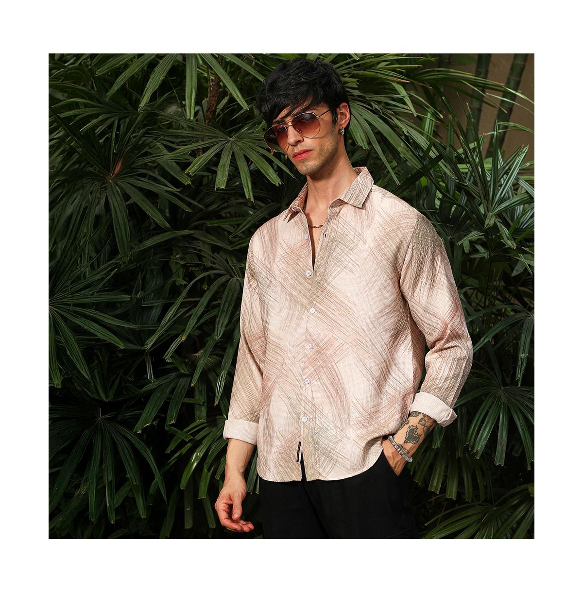 Campus Sutra Men's Soft-Brushed Shirt