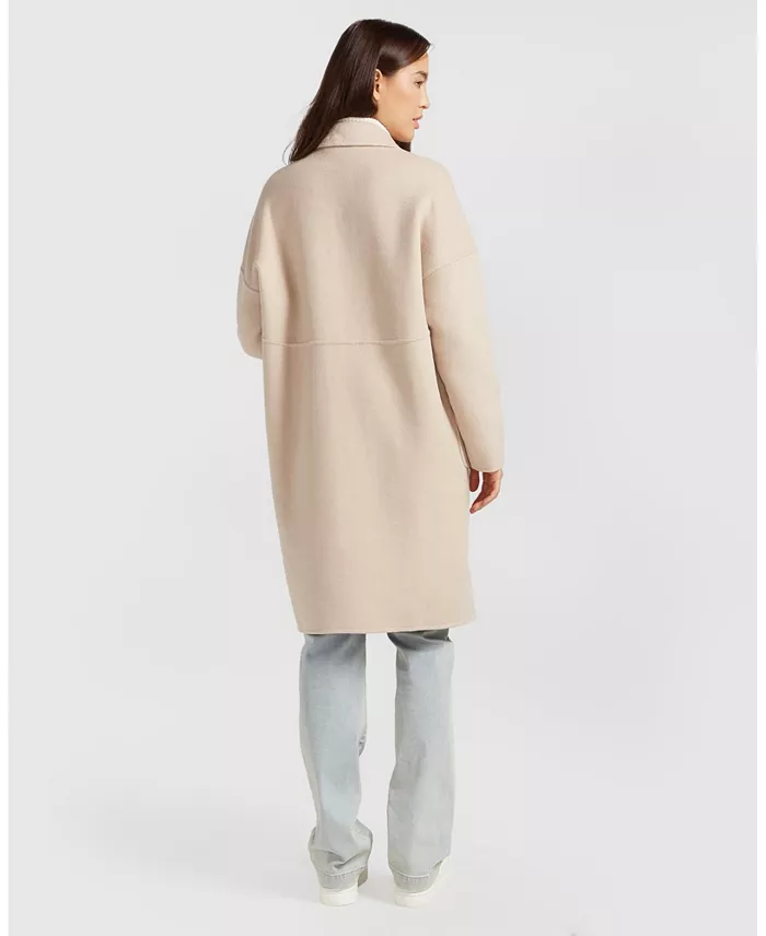 Women's Publisher Double Breasted Wool Blend Coat - thumbnail 3