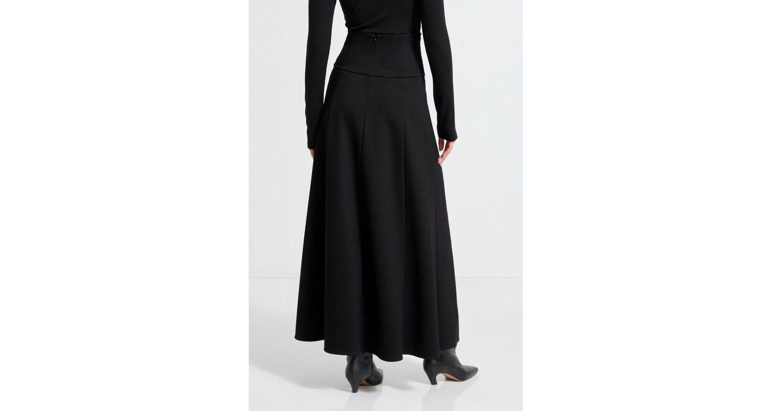 Women's India Wide-Waistband Sculpted Fitted Pencil Skirt
