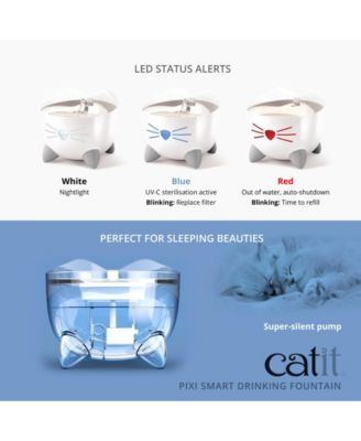 Pixi Smart Drinking Fountain, Stainless Top