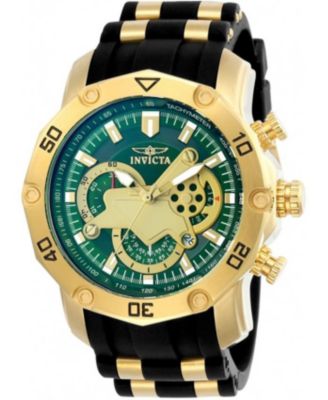 Men's 23425 Pro Diver Quartz Multifunction Green Dial Watch