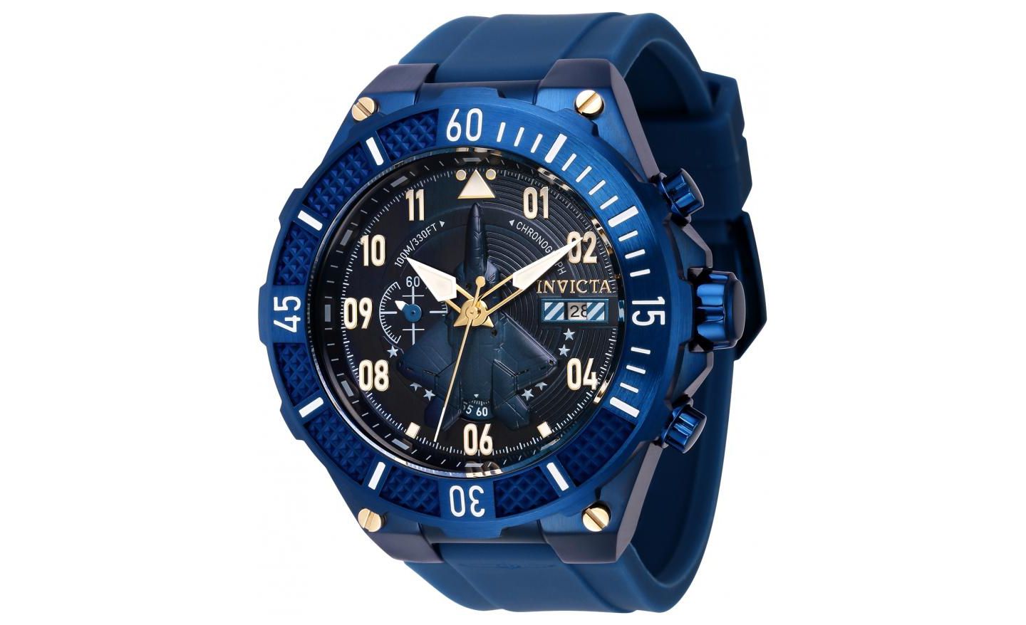 Мужские часы Invicta 39893 Aviator Quartz Multifunction Blue Dial — фото 2