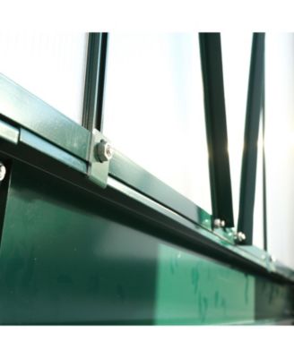 Premium Aluminum Greenhouse, Polycarbonate Panels, Sliding Door