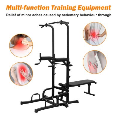 Streamdale Multifunctional Power Tower with Bench for Total Body Workout