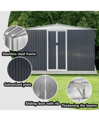 Streamdale 12'x10' Apex-Roof Garden Shed with Windows