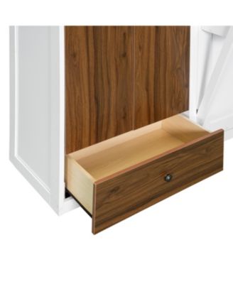 Full Size Murphy Bed Wall Bed with Closet Drawers and Table