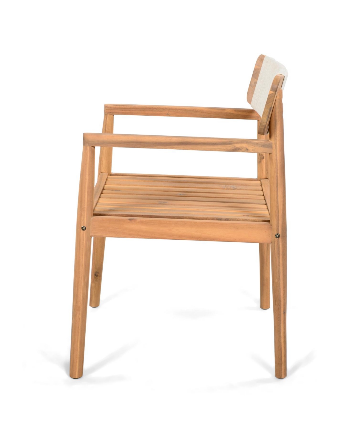 Streamdale Furniture Acacia Wood Outdoor Armchair - Weather-Resistant & Stylish Set of 2