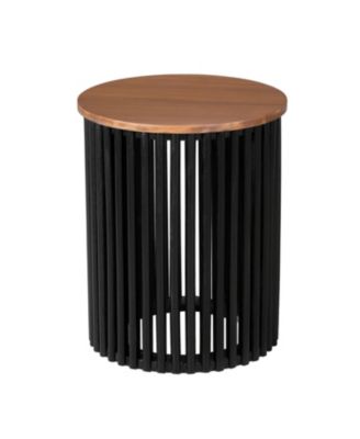 Acacia Wood Side Table - Handcrafted Modern Design