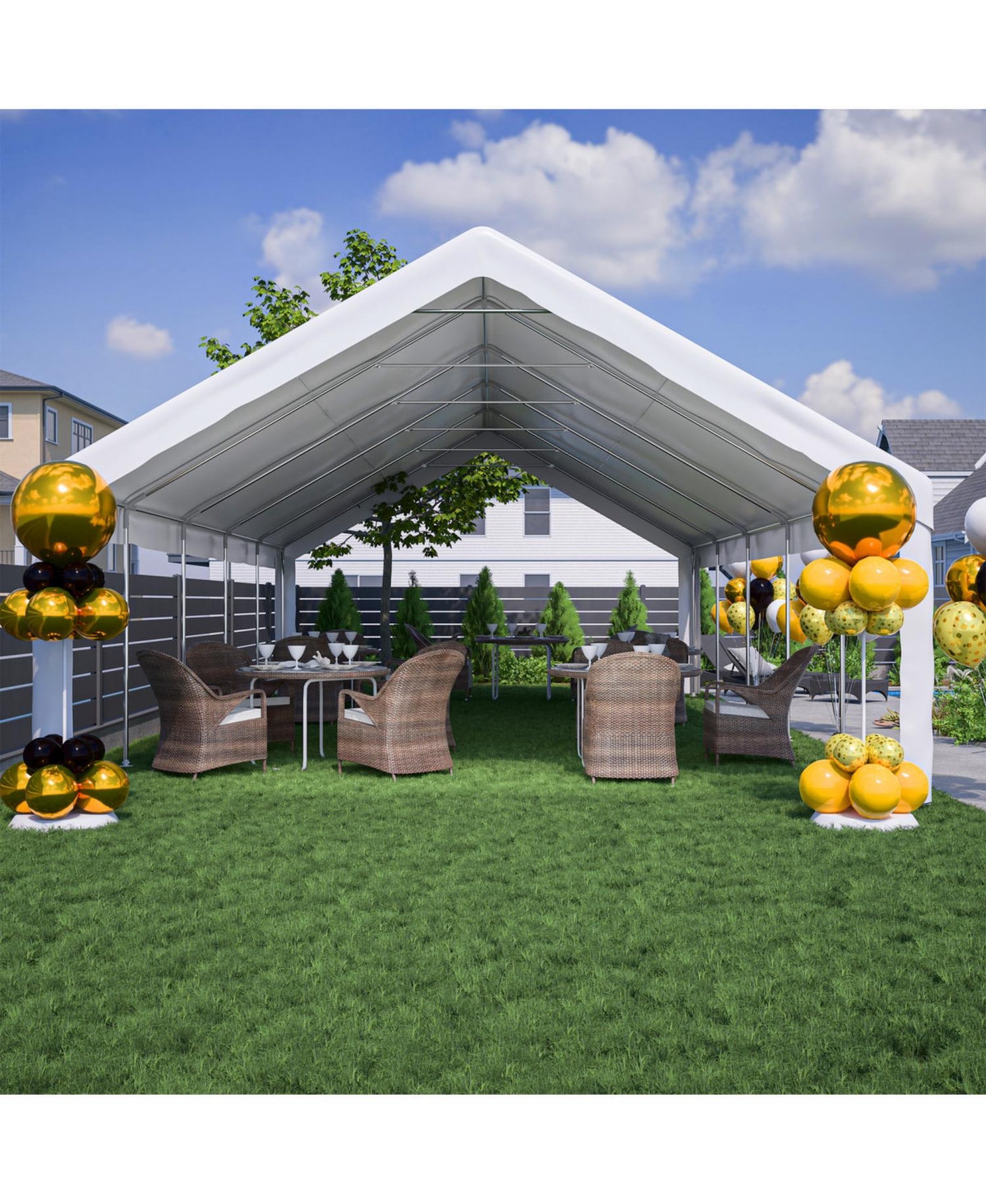 Streamdale Furniture 20x32 Party Tent with Sidewalls & Storage Bags