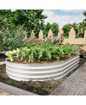 8x4x1ft Galvanized Raised Garden Bed Kit