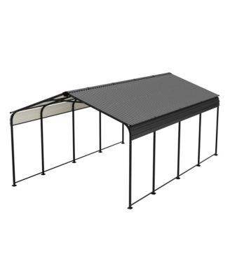 12x20 Metal Carport - Heavy Duty Car Shelter