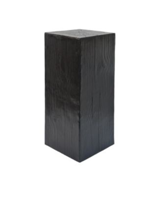 Streamdale Wood-Look Square End Table, Black, Indoor/Outdoor, 33.75"