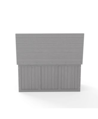 67 Gallon Wooden Deck Box - Outdoor Storage, Seat & Table Top
