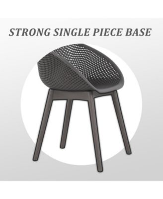 Streamdale Modern Lounge Chairs - Indoor/Outdoor, Warm Grey (2-Pack)