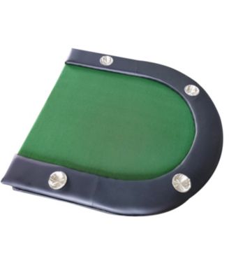 Streamdale Design 73" Foldable Poker Table with Cup Holders #16364 Green