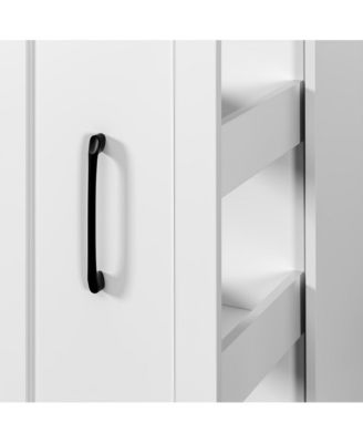 Slim Rolling Storage Cart with Spice Rack