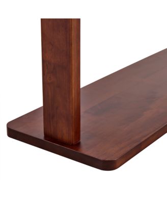 Golden Steel & Walnut Coat Rack - Double Layer, Cabinet, 68.9"