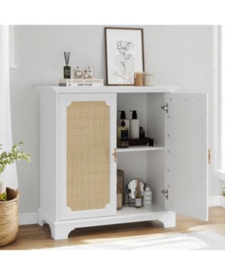 Rattan Door Sideboard Buffet Storage Cabinet