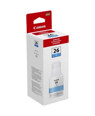 GI-26 Pigment Cyan Ink Bottle for GX6020, GX7020, GX6021, GX7021, GX5020 MAXIFY GX Series Wireless MegaTank All-In-One Inkjet Printer