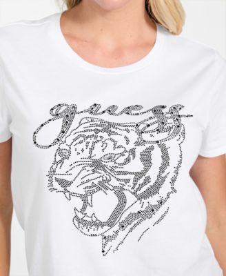 Women's Tiger Face Easy Short Sleeves T-Shirt