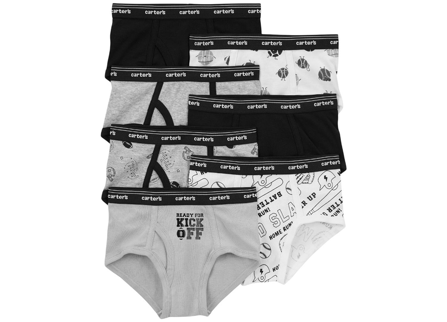 Toddler Boys' Sports Briefs, 7-Pack Set